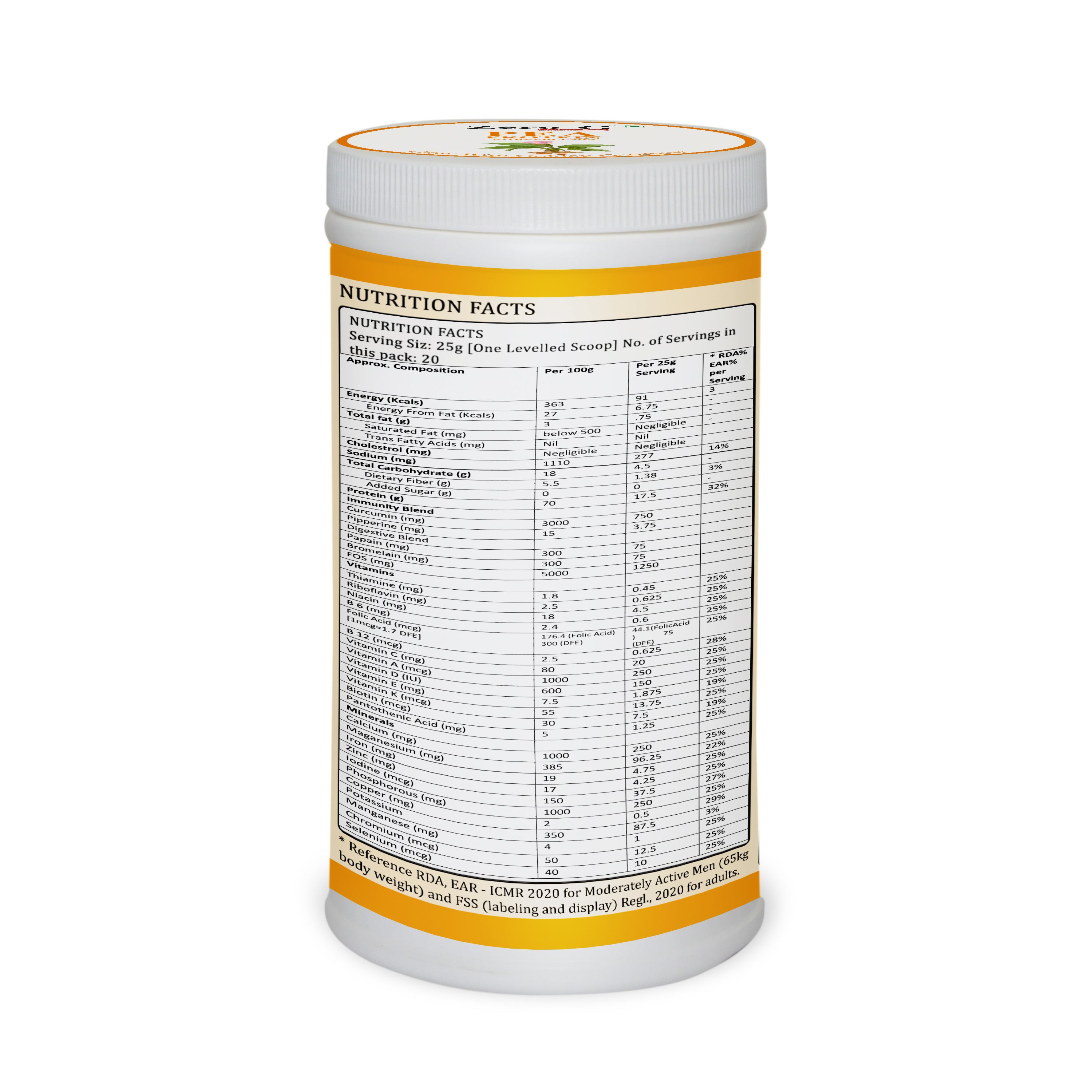 Zero-G Pea Protein with Curcumin - 500g