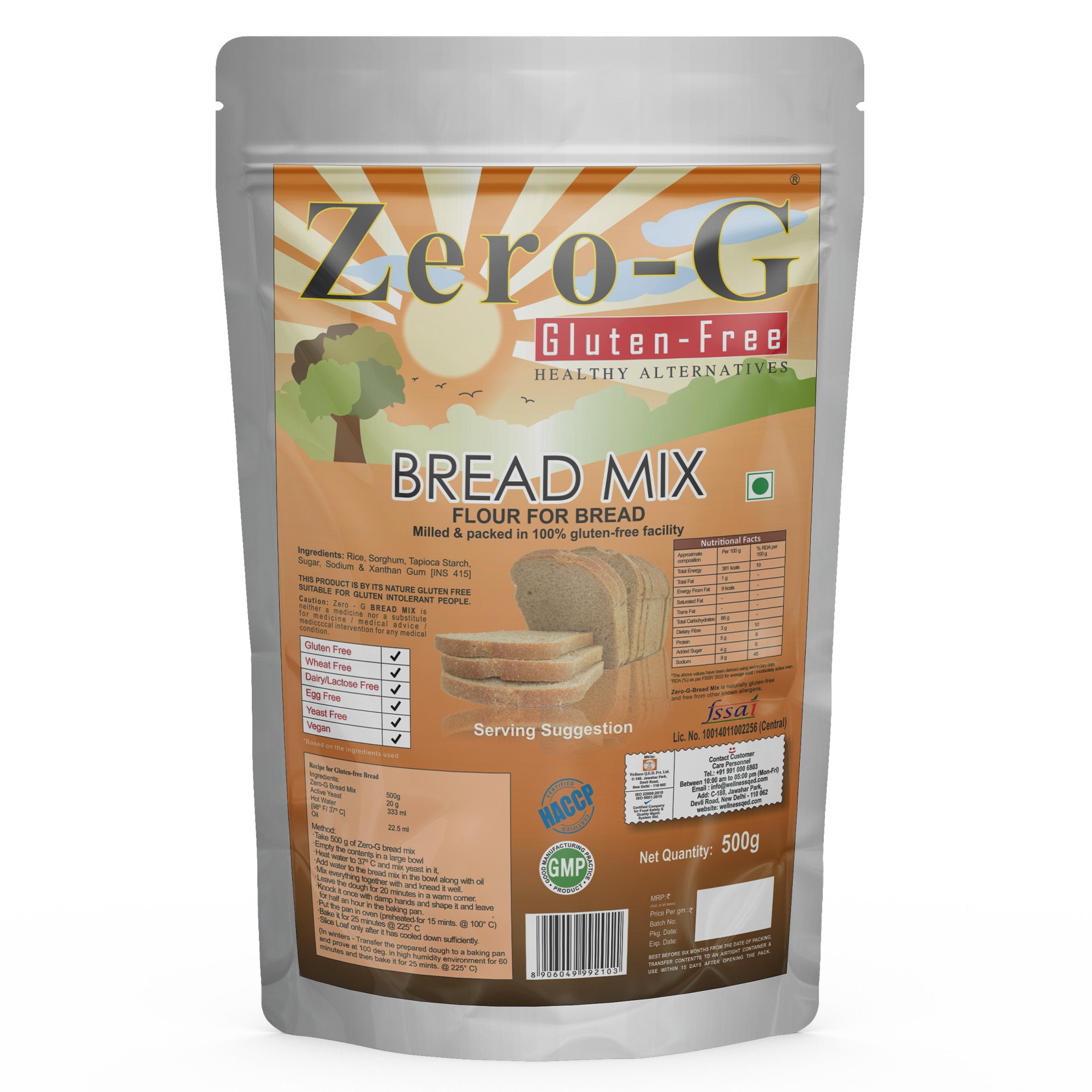 Zero-G Bread Mix - 500g