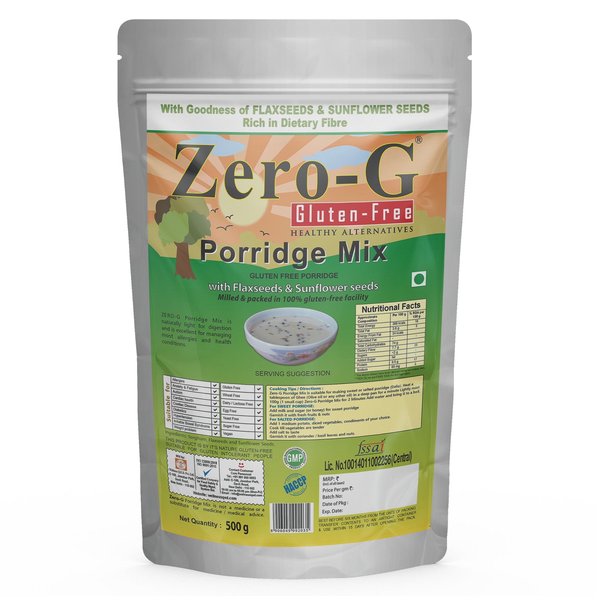 Zero-G Porridge Mix - 500g