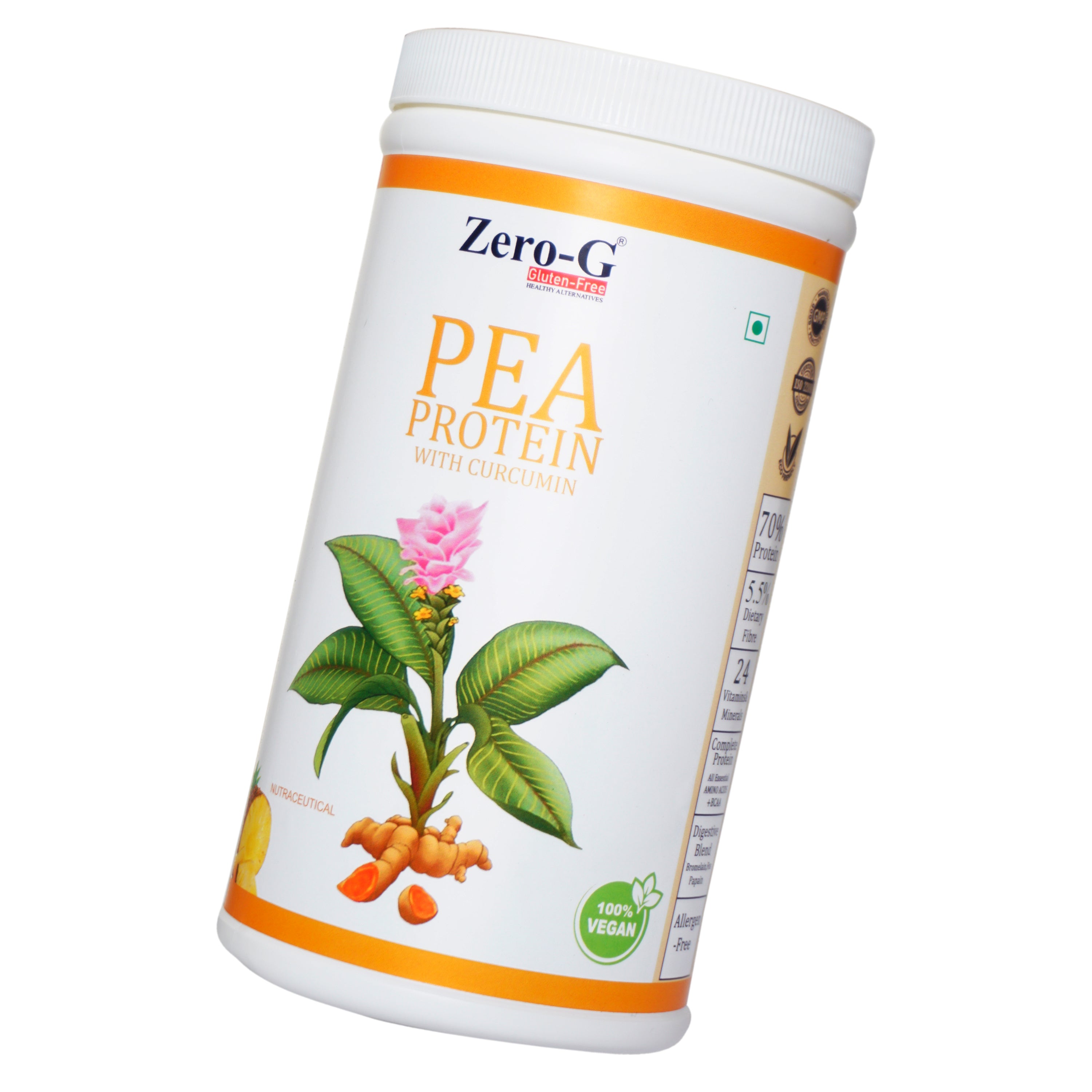 Zero-G Pea Protein with Curcumin - 500g