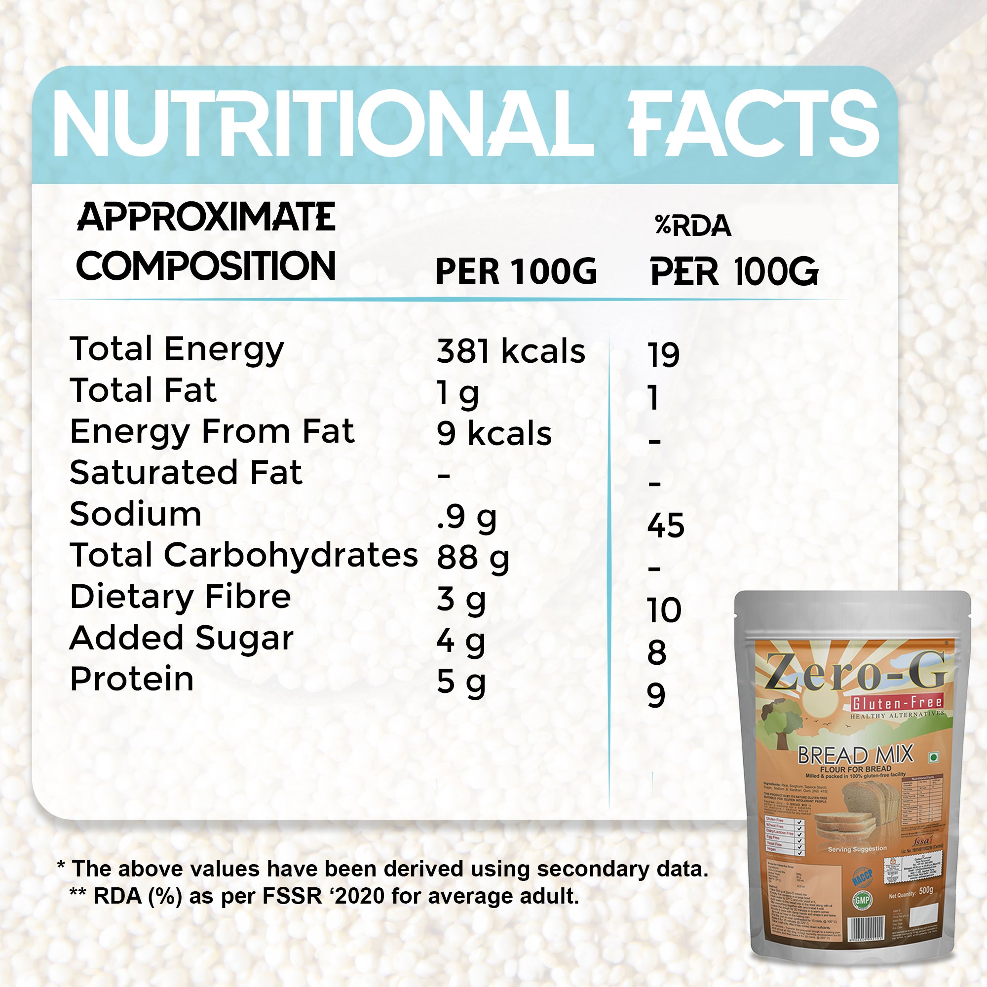 Zero-G Bread Mix - 500g