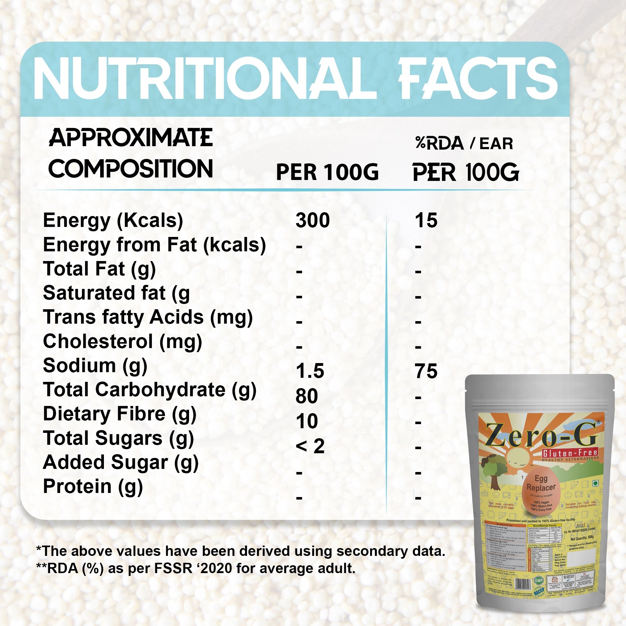Zero-G Egg Replacer - 500g