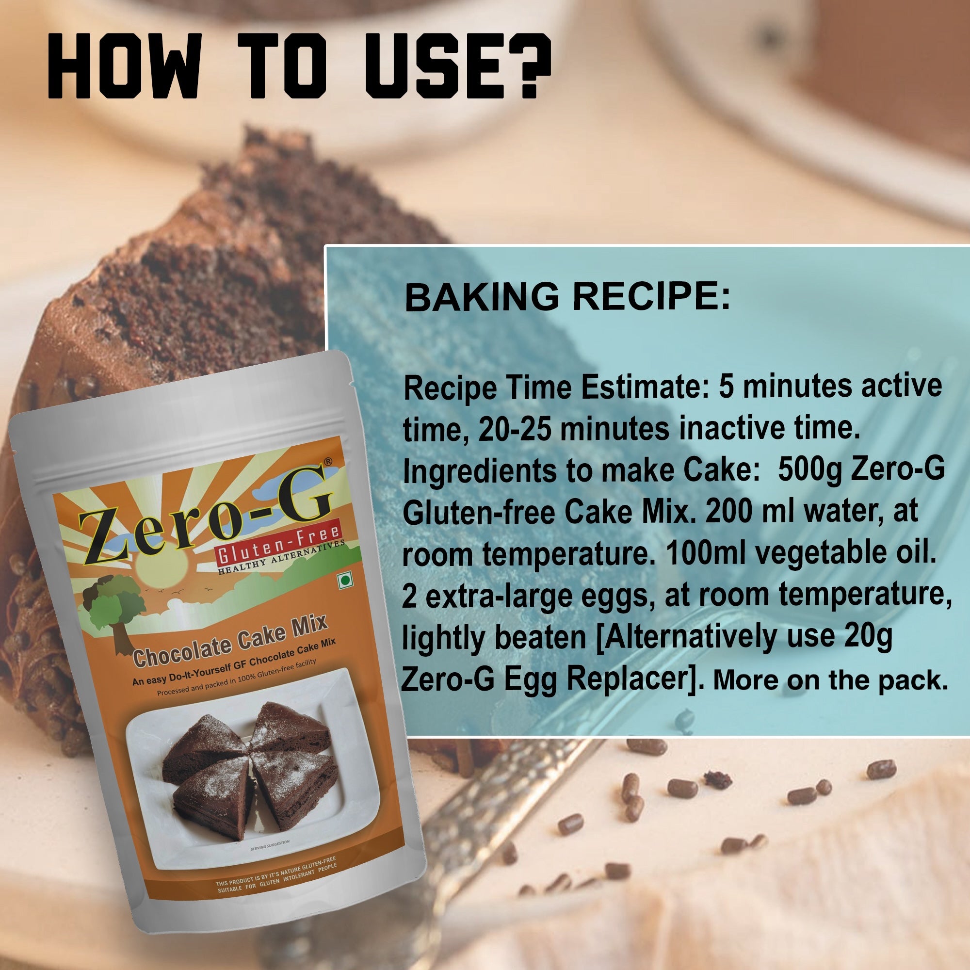 Zero-G Chocolate Cake Mix - 500g