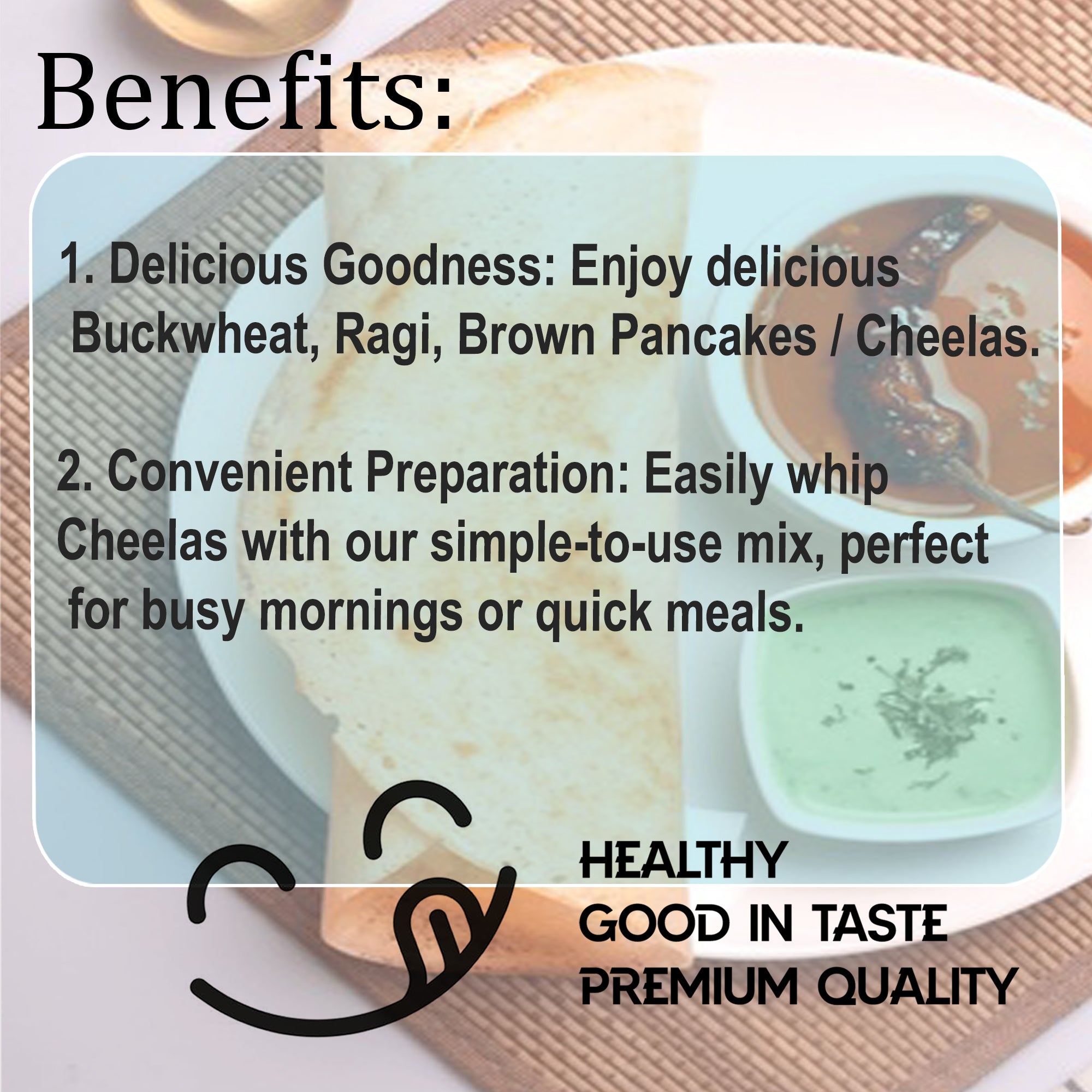 Zero-G Healthy Pancake/ Cheela Mix - 500 g