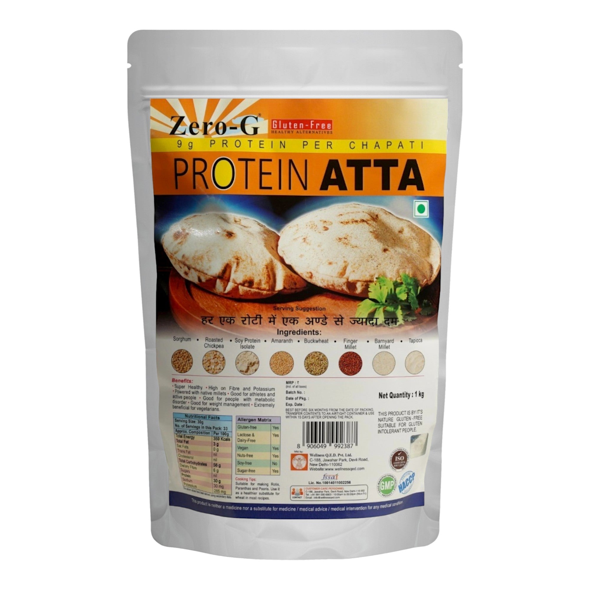 Zero-G Protein Atta - 1kg