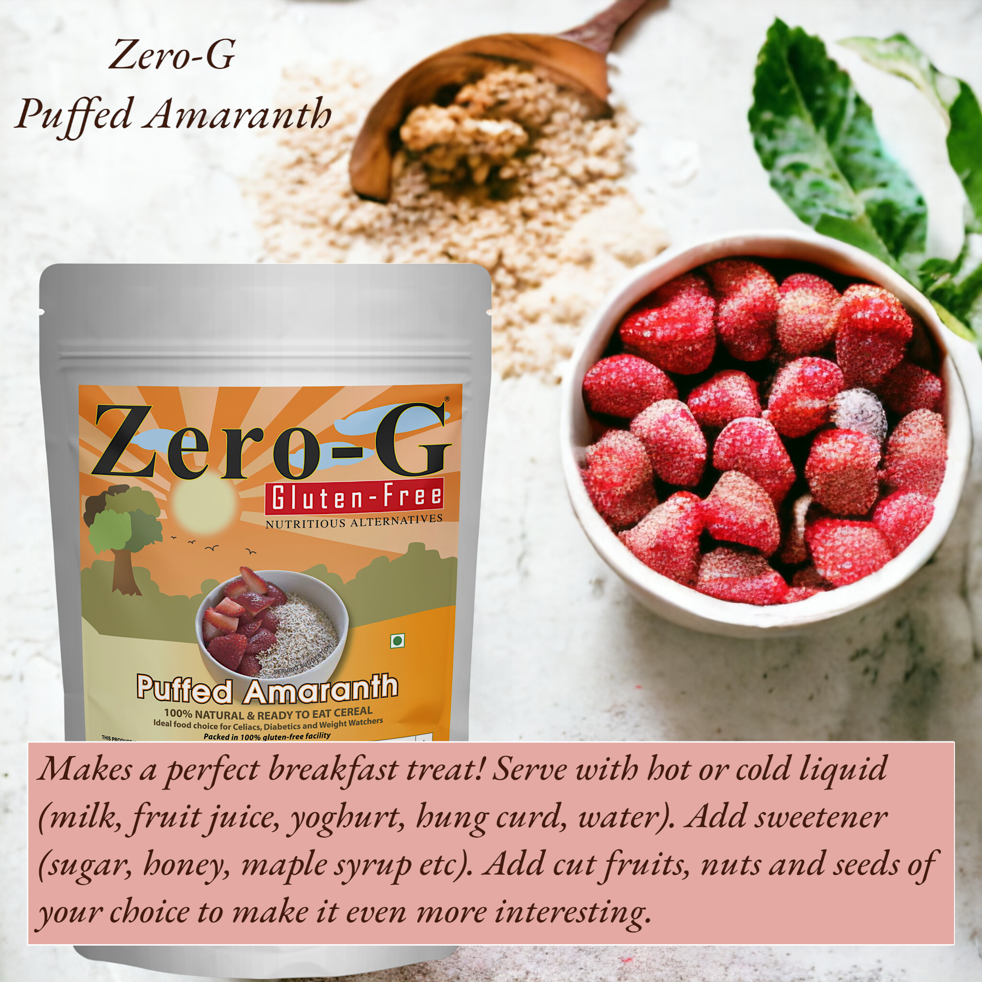 Zero-G Puffed Amaranth - 200g