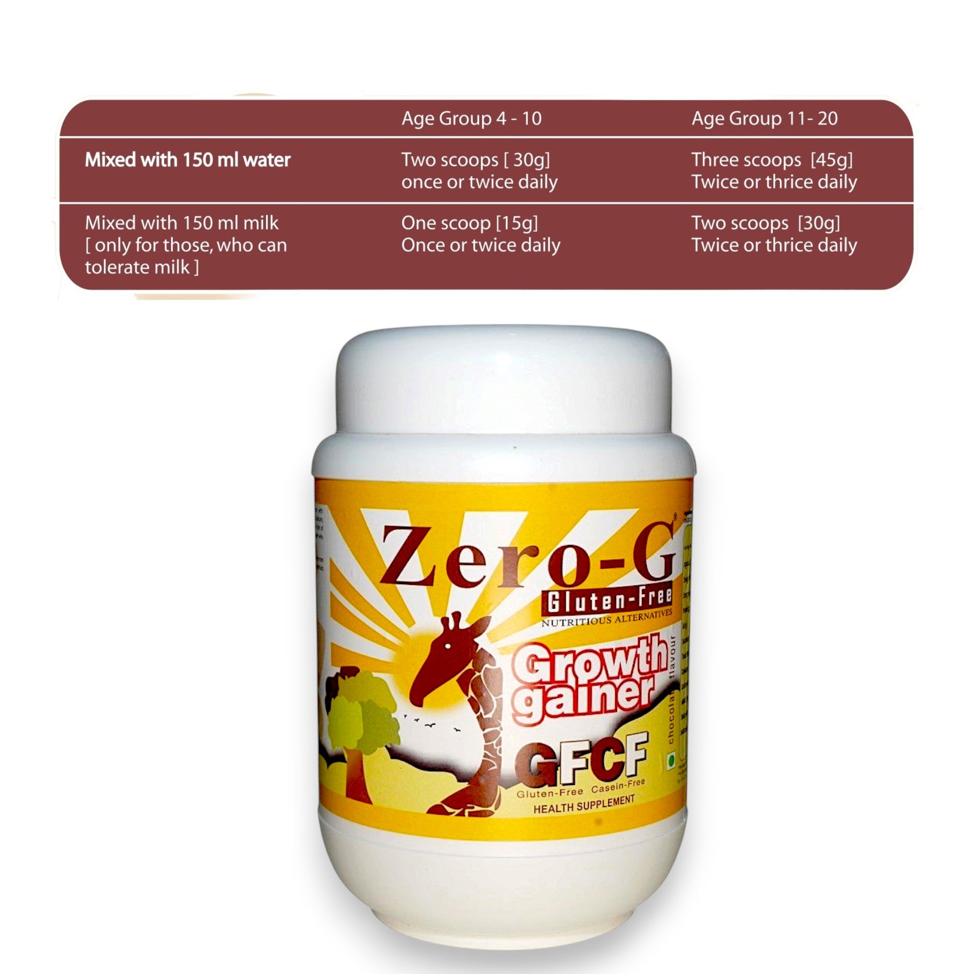 Zero-G Growth Gainer - 500g