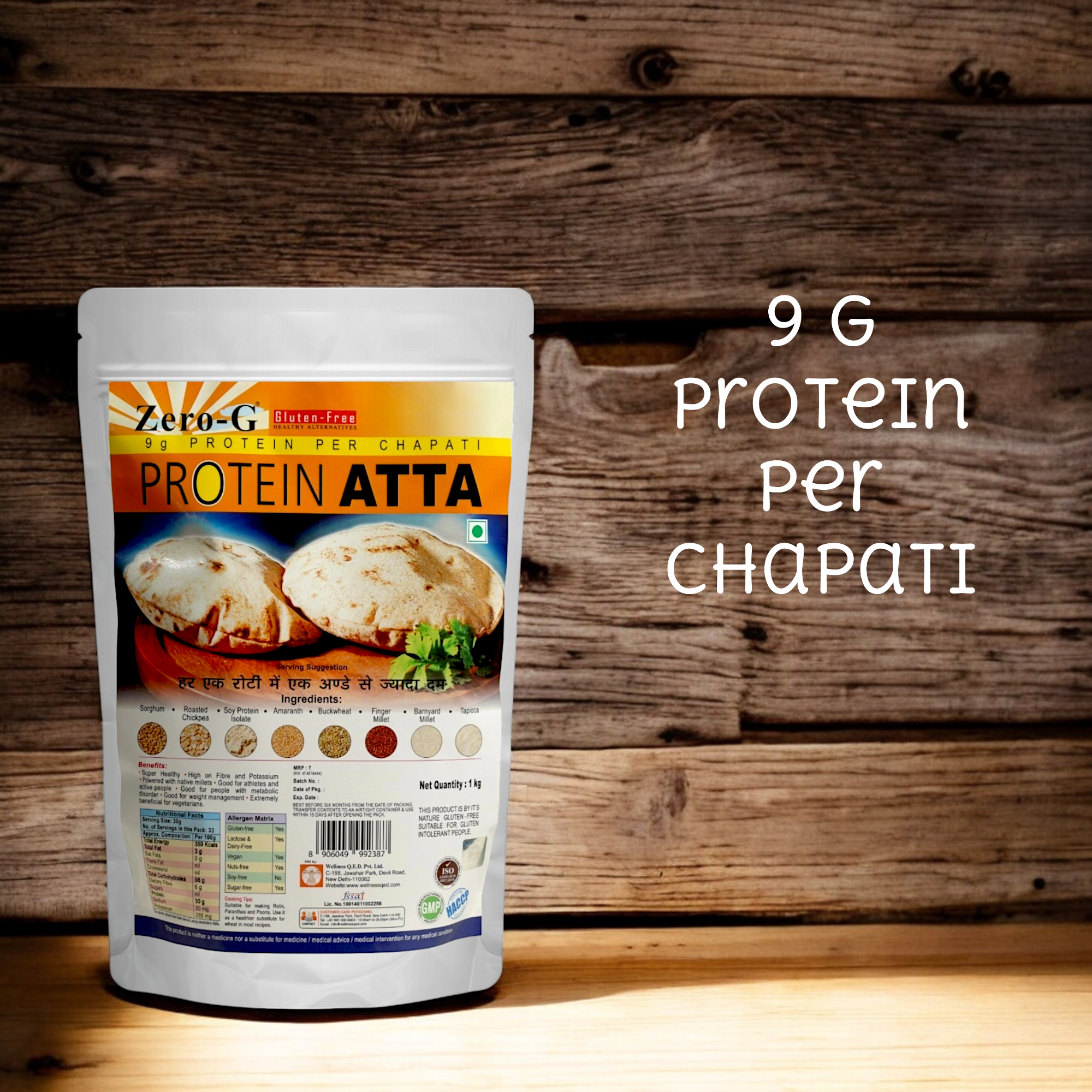 Zero-G Protein Atta - 1kg