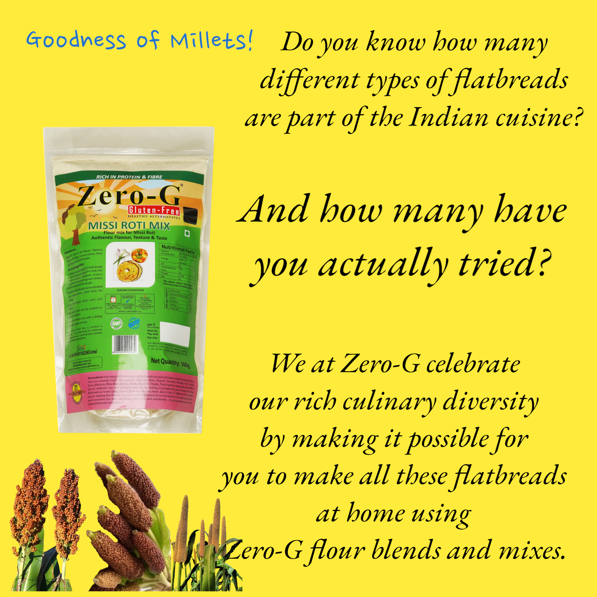 Zero-G Missi Roti Mix - 500g