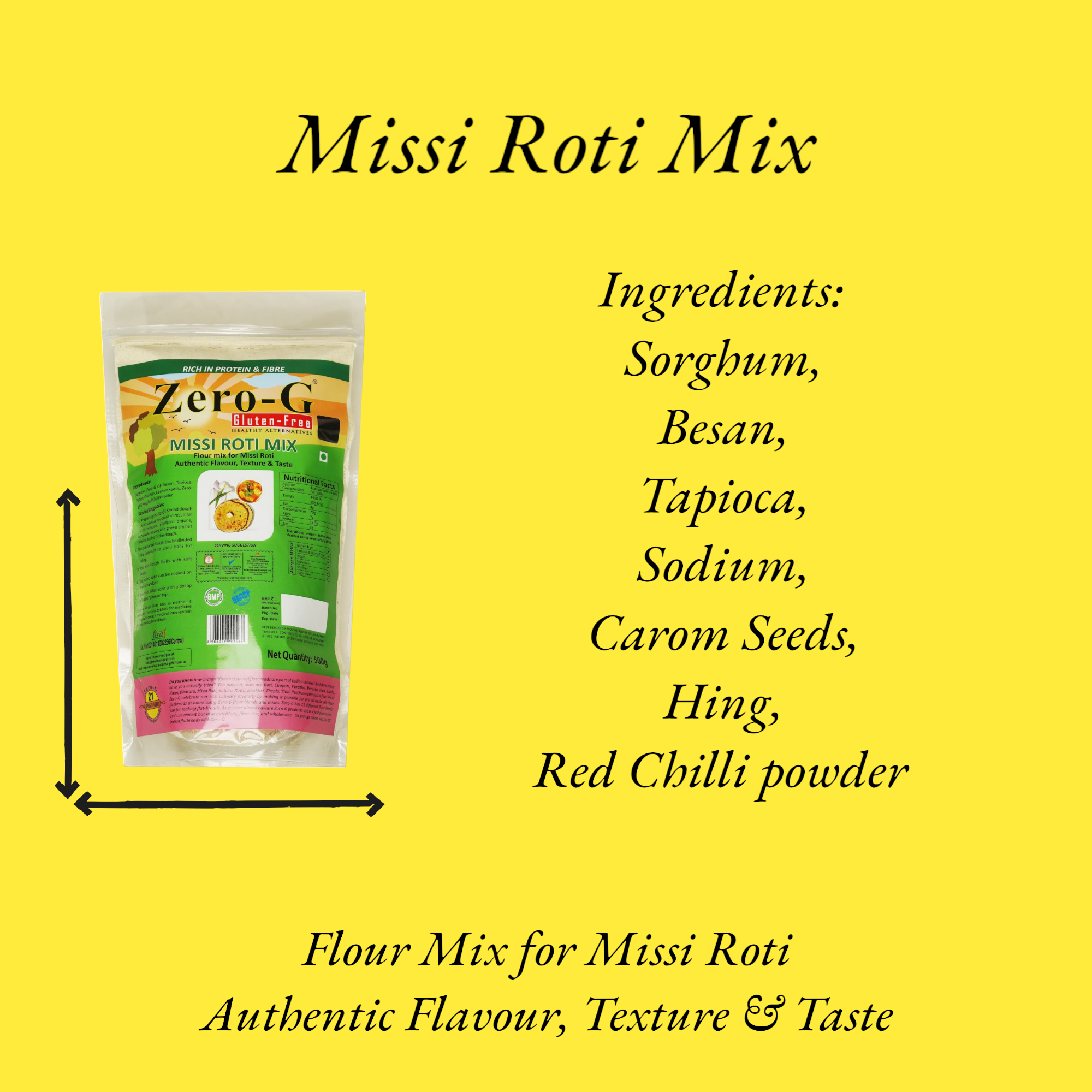 Zero-G Missi Roti Mix - 500g