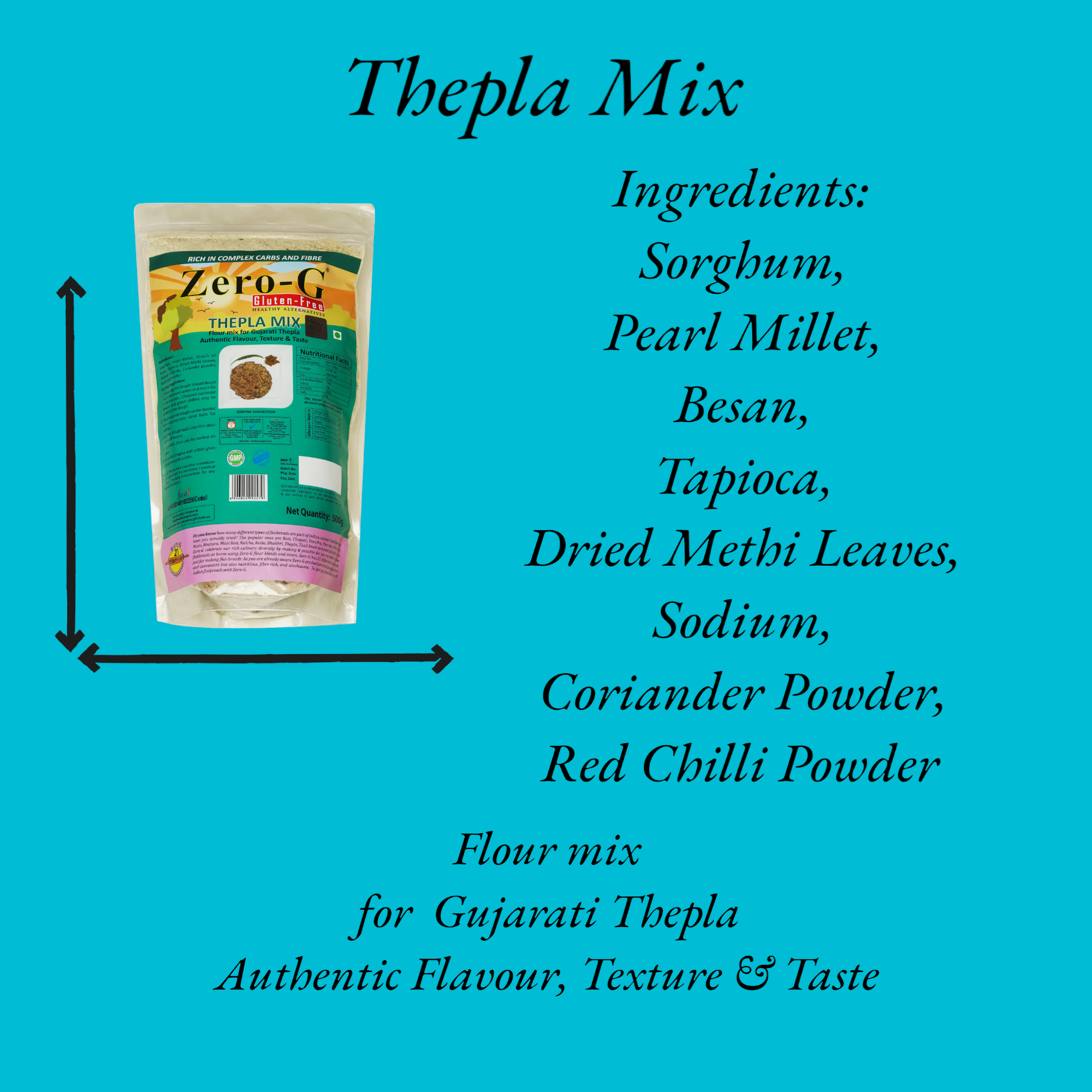 Zero-G Thepla Mix - 500g