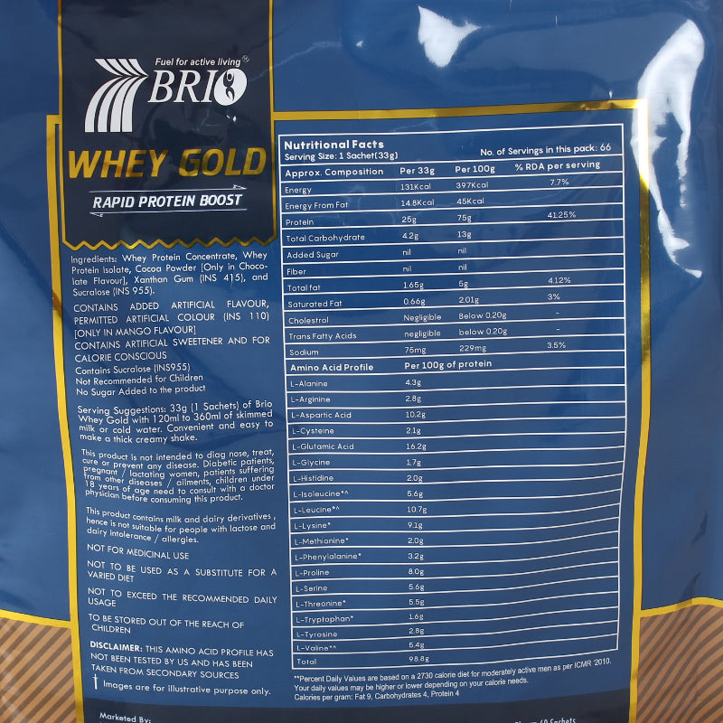 Brio Whey Gold (2 KG)