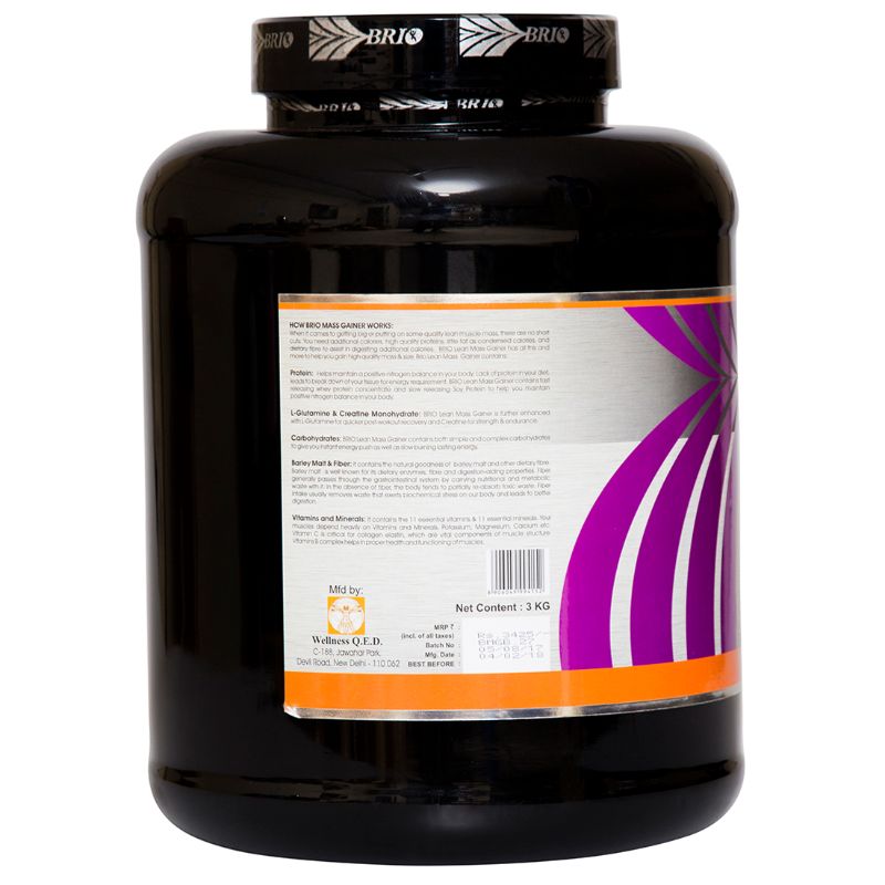 Brio Lean Mass Gainer (3 kg)