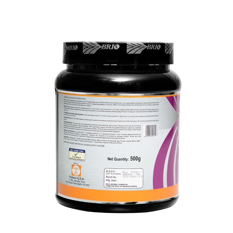 Brio Lean Mass Gainer (500 g)