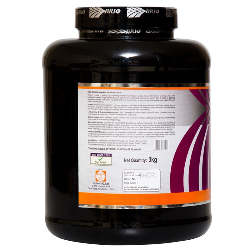 Brio Lean Mass Gainer (3 kg)