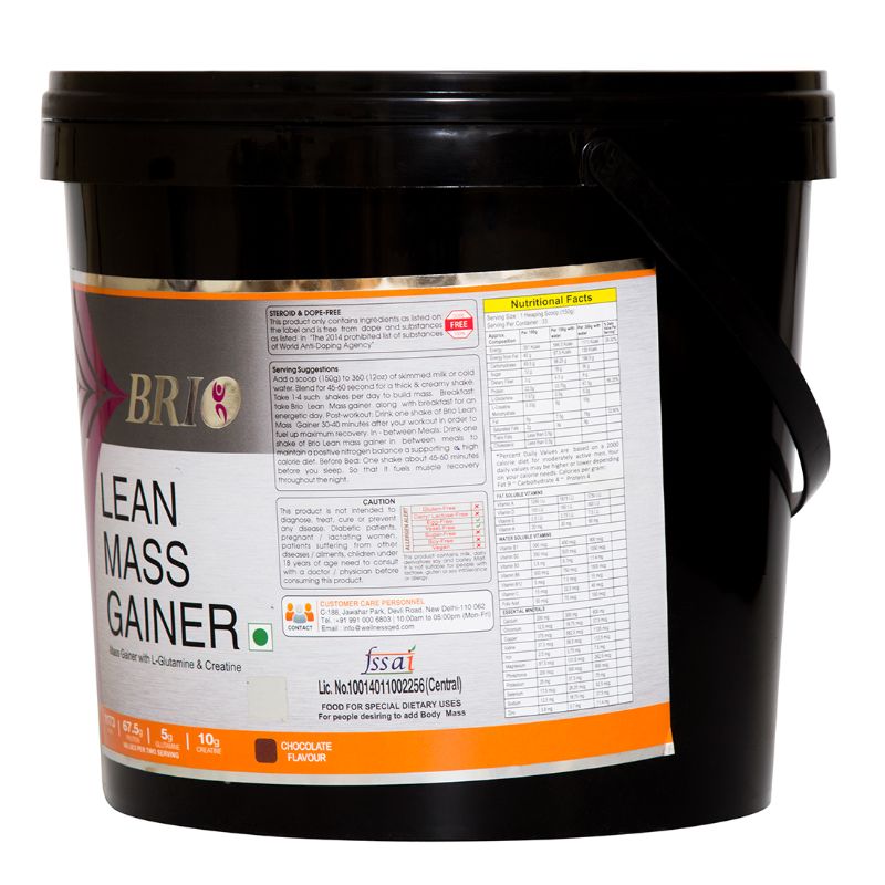 Brio Lean Mass Gainer (5 kg)