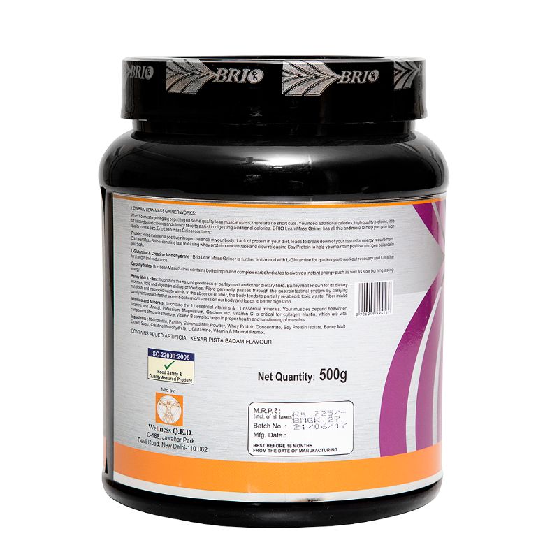 Brio Lean Mass Gainer (500 g)