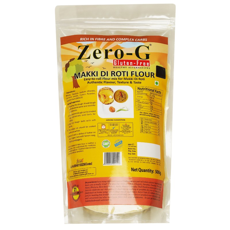 Zero-G Makki Di Roti Flour - 500g