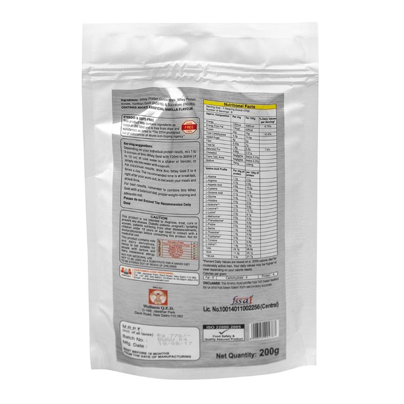 Brio Whey GOLD (200g Pouch)